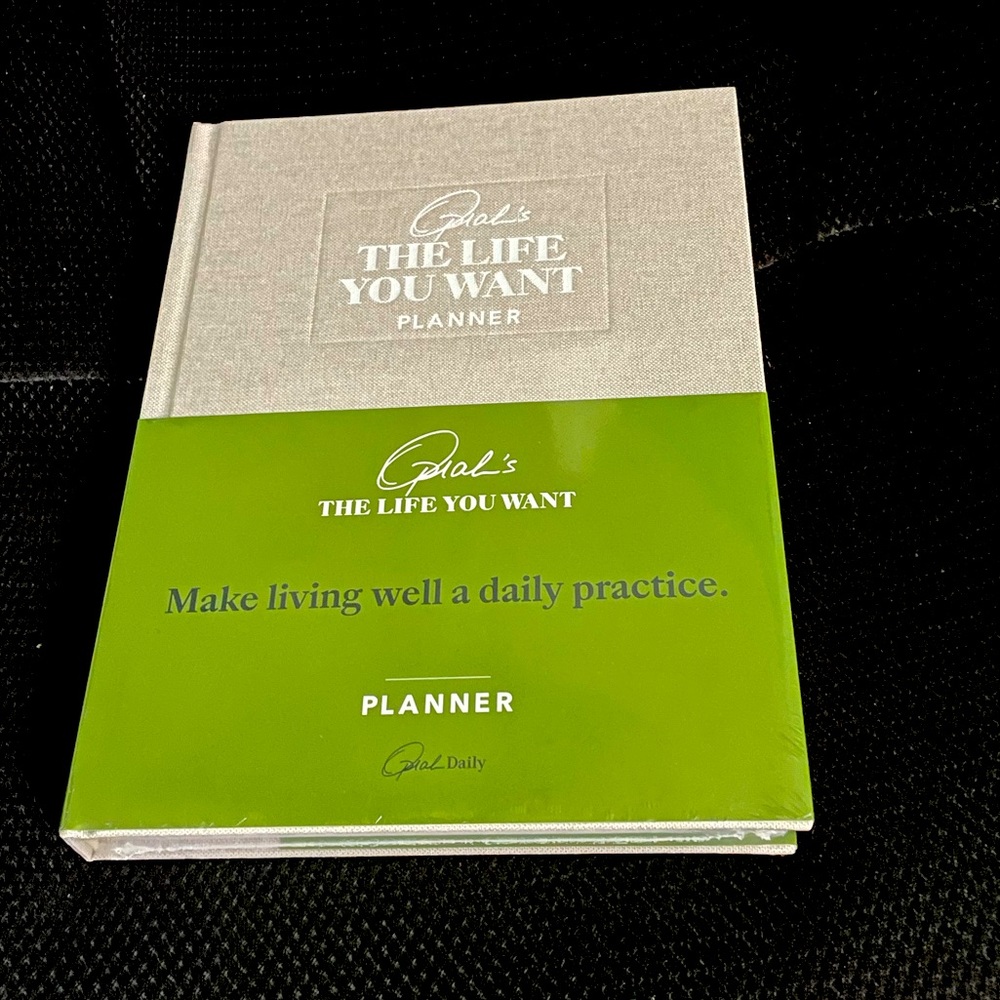 New book. Oprah’s the life you want planner. Still sealed in plastic.
